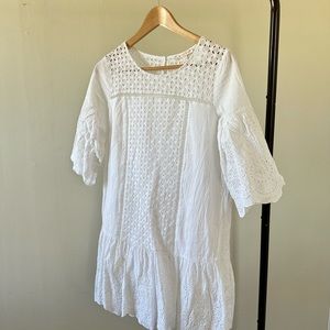 Great white easy dress